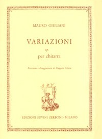 Variazioni, op.7(Chiesa) available at Guitar Notes.