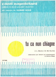 Tu can nun chiagne, neapolitan song (Diaz) product illustration