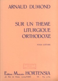 Sur un theme Liturgique Orthodoxe available at Guitar Notes.