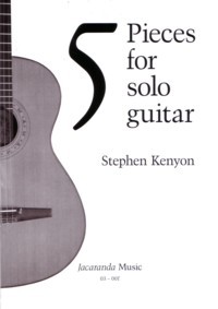 Five Pieces for solo guitar product illustration