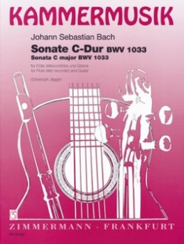 Sonata BWV1033(Jaggin) [TR] available at Guitar Notes.