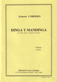 Dinga y Mandinga [Fl/Gtr/Vc/Bong] available at Guitar Notes.