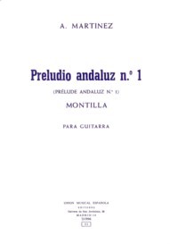 Preludio andaluz no.1 available at Guitar Notes.