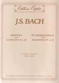 Sinfonia BWV29 & Et Misercordia available at Guitar Notes.