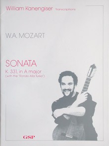 Sonata in A, K331(Kanengiser) available at Guitar Notes.