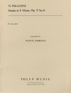 Sonata in e minor, op.3/6 (Barrueco) product illustration