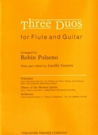 Three Duos for flute & Guitar available at Guitar Notes.