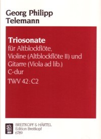 Trio Sonata in C(Schaller) [Rec/Vn/Gtr] product illustration