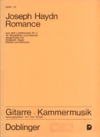 Romance, Hob.VII/3[2Rec/Vn(Rec)/2Gtr/!Vc) available at Guitar Notes.