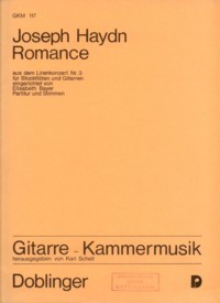 Romance, Hob.VII/3[2Rec/Vn(Rec)/2Gtr/!Vc) product illustration