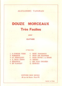Douze Morceaux tres faciles, Vol.2 available at Guitar Notes.