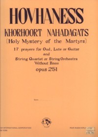 Khorhoort Nahadagats, op.251 [2Vn/Va/Vc/Gtr] product illustration