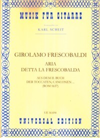Aria detta la frescobalda(Scheit) available at Guitar Notes.
