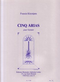 Cinq Arias, op.69 available at Guitar Notes.