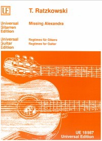 Missing Alexandra, ragtimes for guitar product illustration