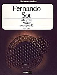 Allegetto and Waltz op.45 available at Guitar Notes.