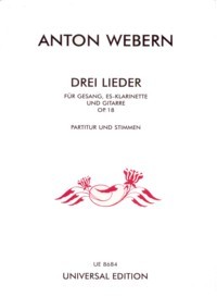 Drei Lieder, op.18  [Voc/Cl/Gtr] available at Guitar Notes.