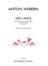 Drei Lieder, op.18  [Sop/Cl/Gtr] product illustration