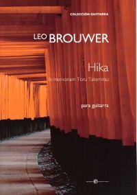 Hika, In Memoriam Takemitsu [1996] (S) available at Guitar Notes.