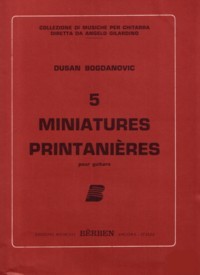 Cinq Miniatures Printanieres available at Guitar Notes.