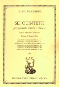 Quintet no.4 in D, G448(Fandango) [parts] available at Guitar Notes.