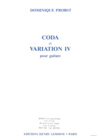 Coda et Variation IV product illustration