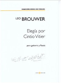 Elegia por Cintio Vitier [2012] [Fl & Gtr] available at Guitar Notes.