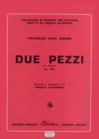 Due Pezzi, op.150 available at Guitar Notes.