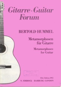 Metamorphosen op.37 available at Guitar Notes.