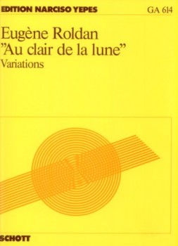 Au clair de la lune, variations(Yepes) available at Guitar Notes.