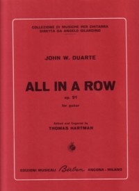 All in a Row, op.51 available at Guitar Notes.