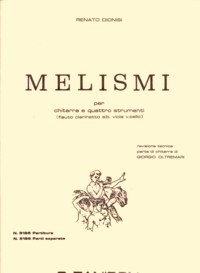 Melismi [Fl/Cl/Va/Vc/Gtr] available at Guitar Notes.