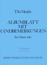 Albumblatt mit Randbemerkungen available at Guitar Notes.