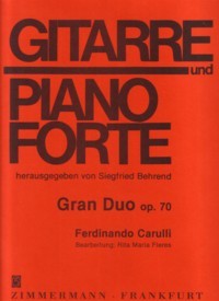 Gran Duo, op.70(Fleres) available at Guitar Notes.