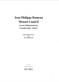 Menuet I & II from 'Platee' (Ragossnig) product illustration