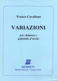 Variazioni [2Vn/Va/Vc/Db/Gtr] available at Guitar Notes.